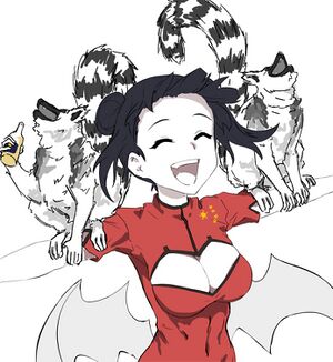 Corona-chan with lemurs.jpg