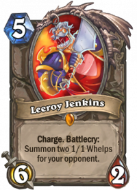 Карта «Leeroy Jenkins» в Hearthstone