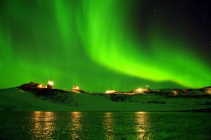 Aurora Australis над «Новолазаревской»