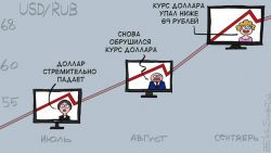 Курс доллара «падал» весь 2015