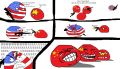 Polandball: АК-47 vs M16